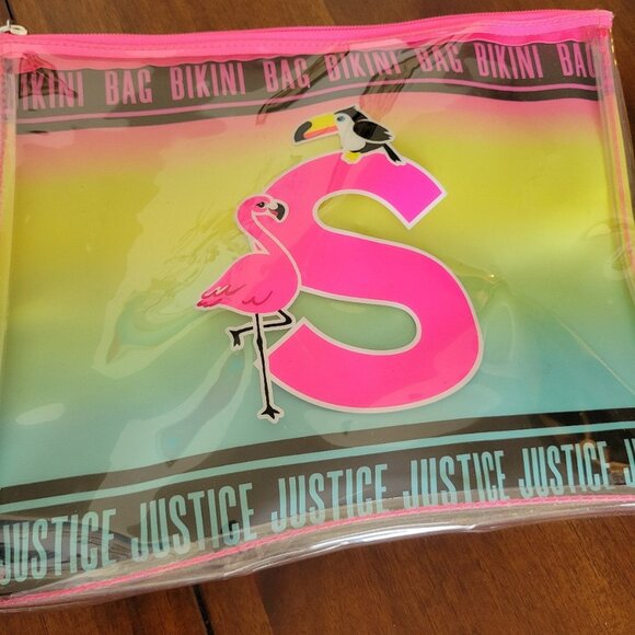 justice bikini bag initial "S" - Picture 1 of 5